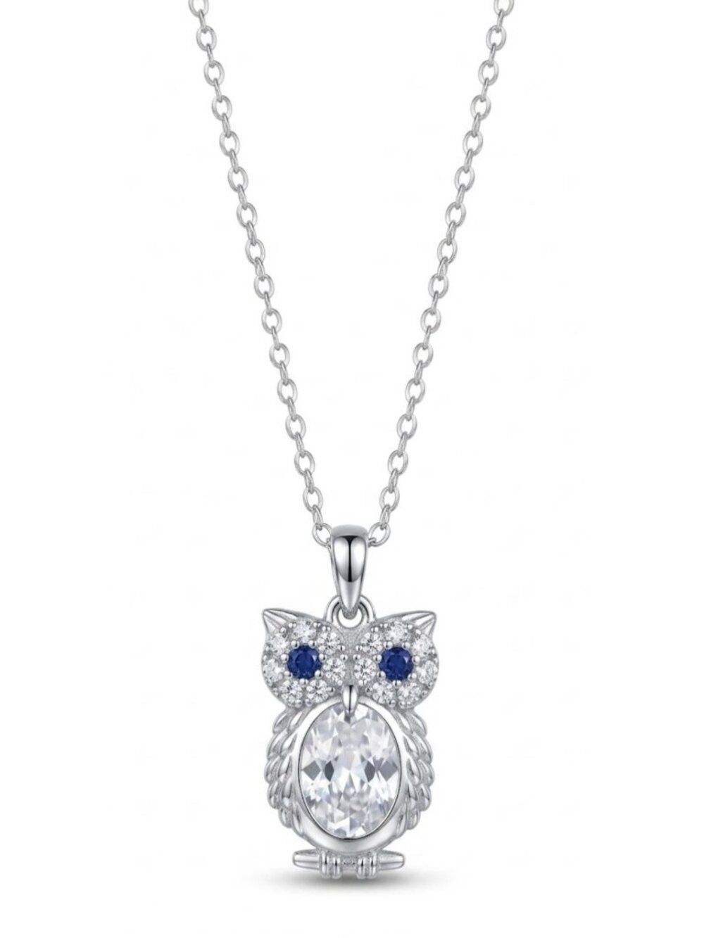 Silver Owl Necklace - 925 Sterling Silver, 2019 Charmed Aroma Owl Collection